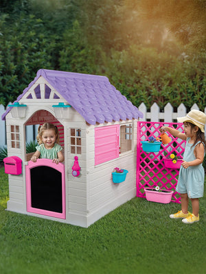 Dolu Oyuncak Oyuncak Aksesuarlı Oyun Evi - Pembe