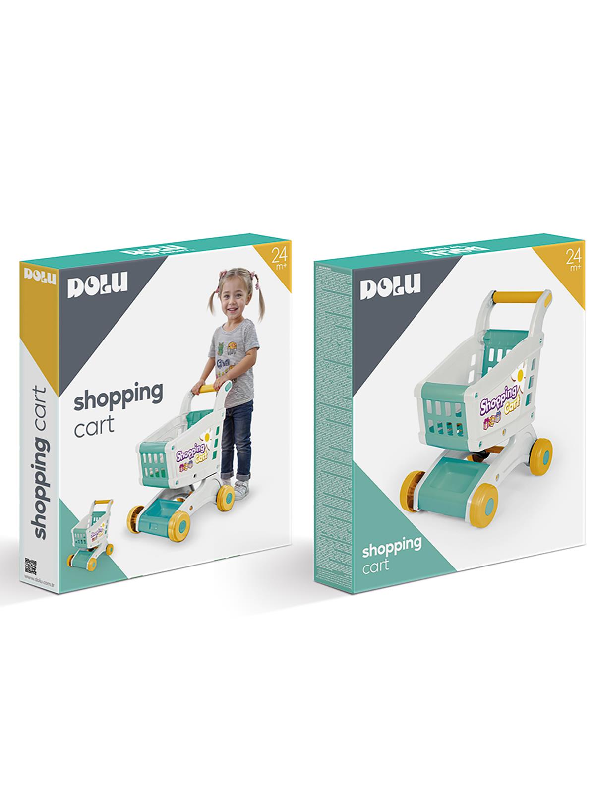 Dolu Oyuncak  Market Arabası - Yeşil