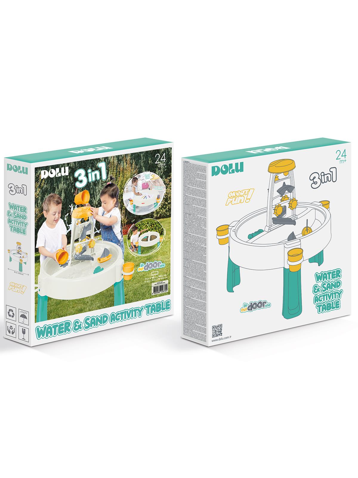 Dolu Oyuncak Su Ve Kum Aktivite Masası - Yeşil