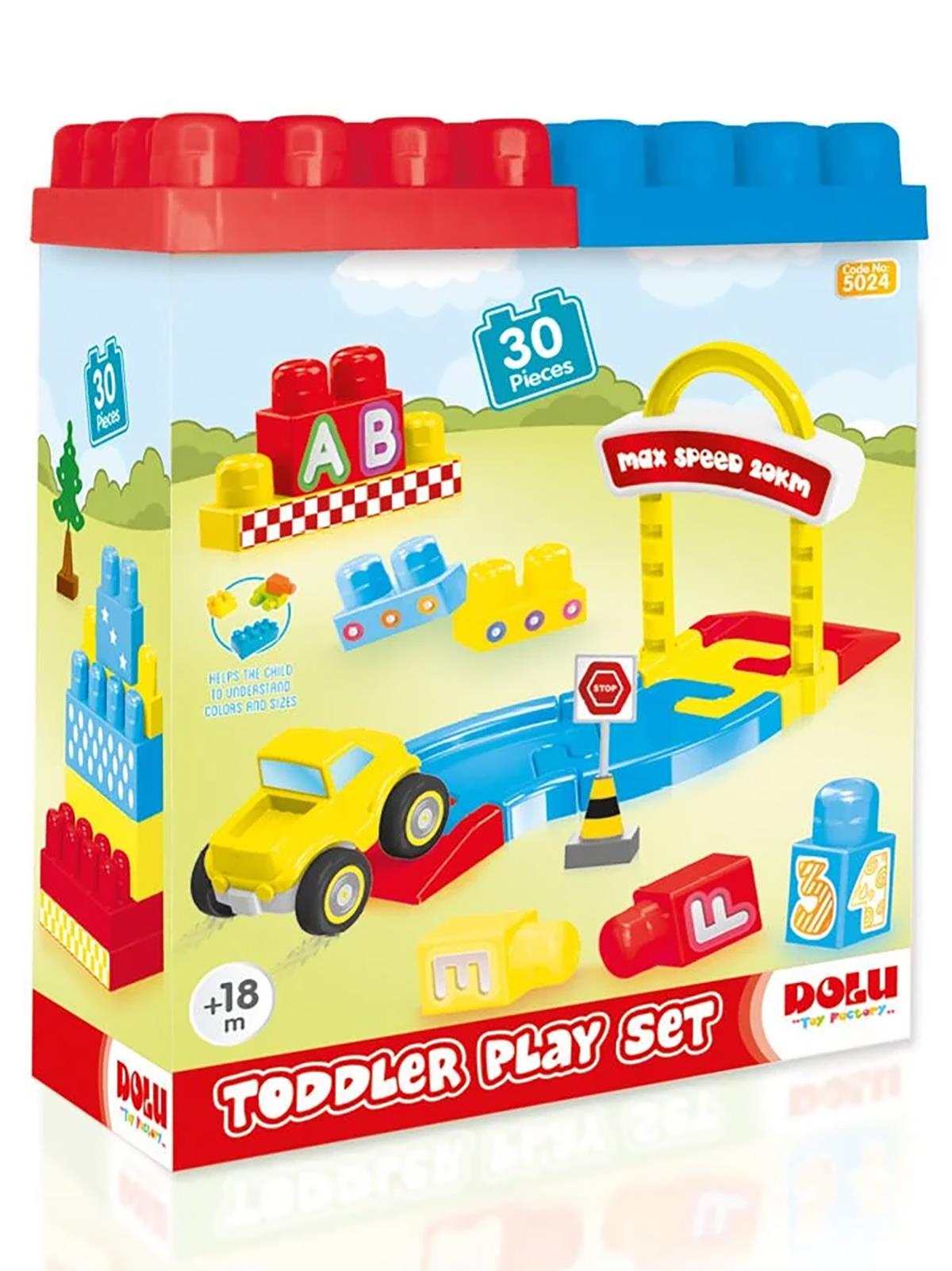 Dolu Oyuncak  Yol Ve Blok Set 30  Pcs