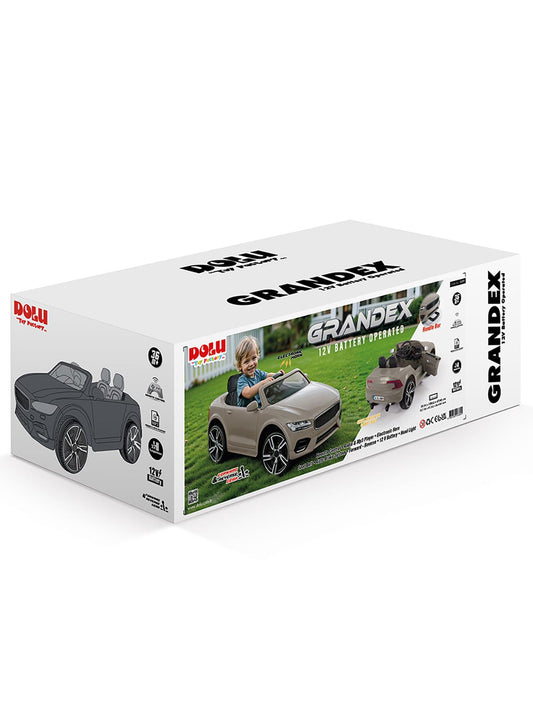 Dolu Oyuncak Grandex 12 Volt Uzaktan Kumandalı Akülü Araba - Gri