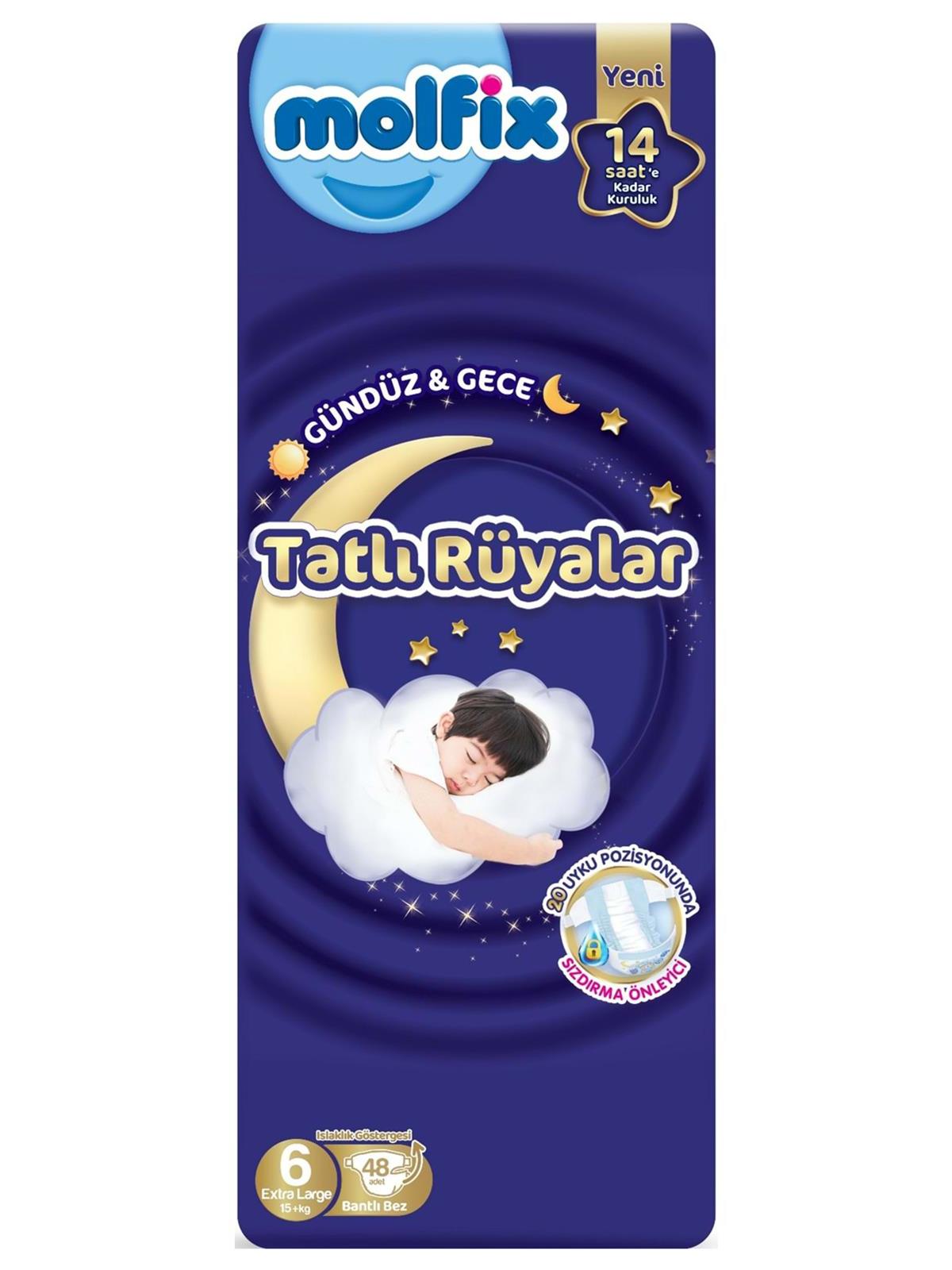 Molfix Sweet Dreams Ultra Fırsat Paket E.Large 48'li