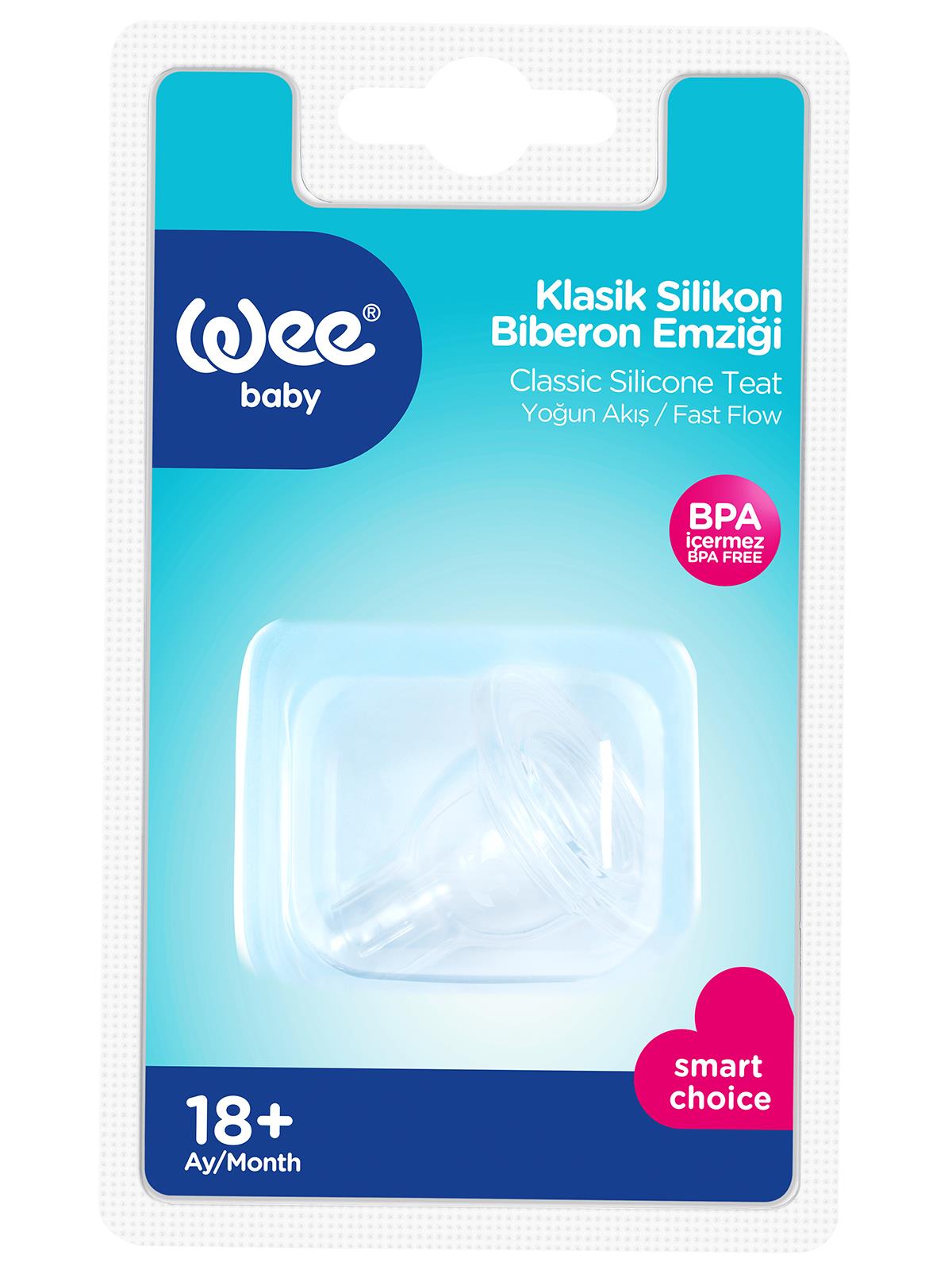 Wee Baby Silikon Biberon Emziği Yoğun Akış No:3