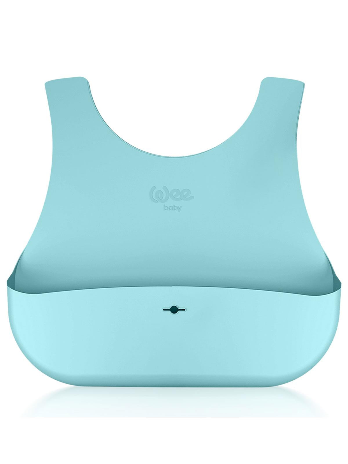 Wee Baby Silikon Mama Önlüğü - Mavi
