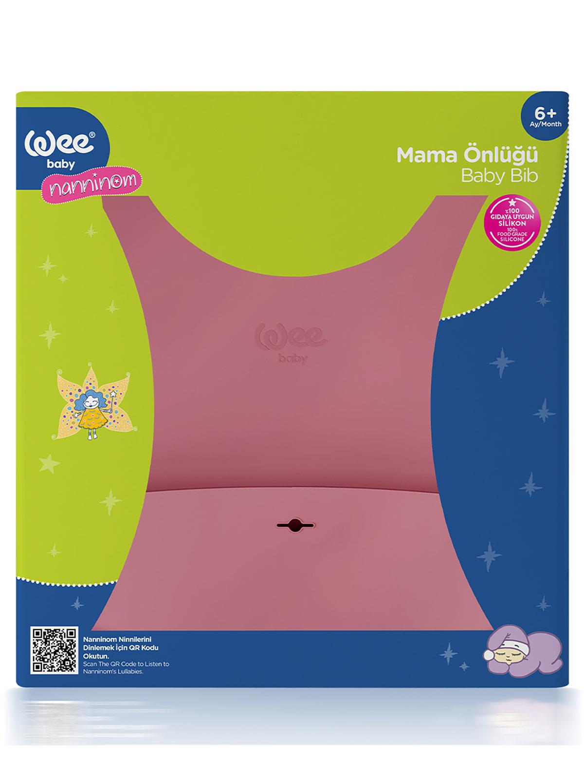 Wee Baby Silikon Mama Önlüğü - Pembe