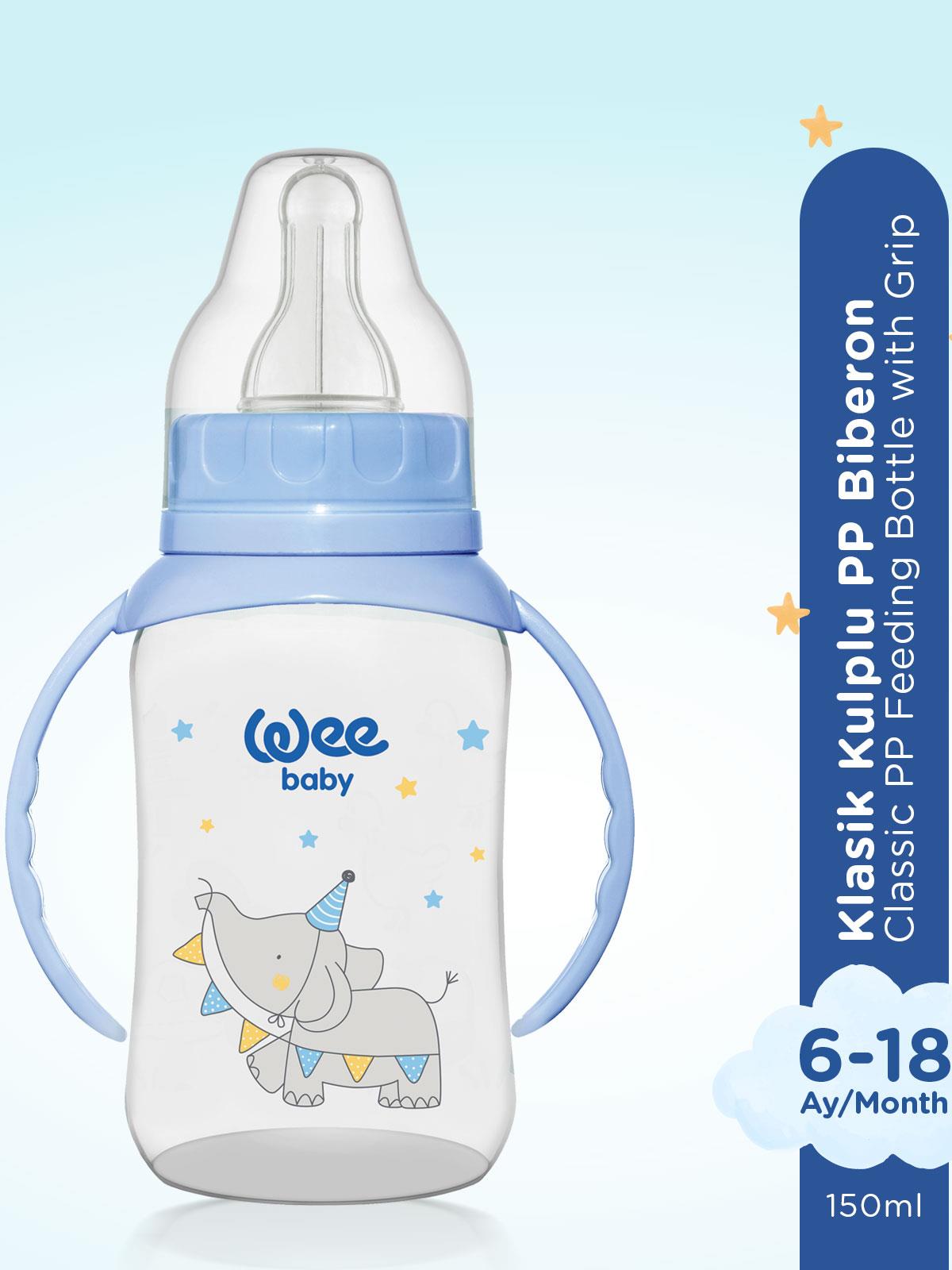 Wee Baby Pp Kulplu Pp 150 Ml Bıberon - Mavi
