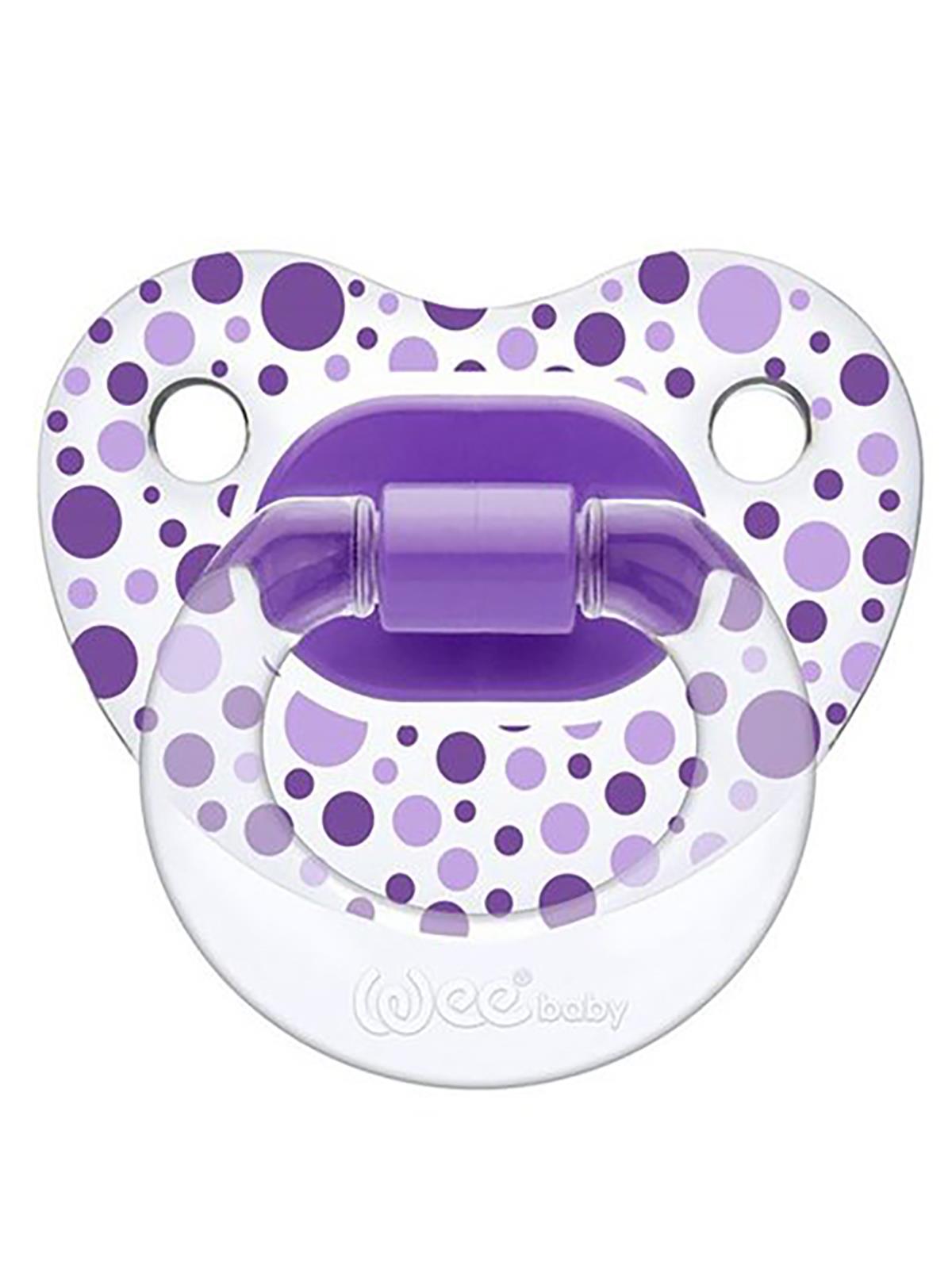 Wee Baby Sılıkon Desenlı Emzık No 3 - Lila