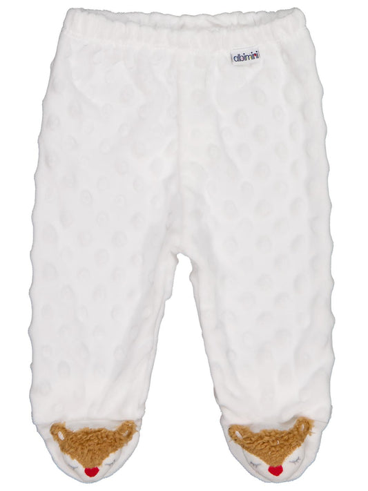 Minidamla Topçikli 1-6 Ay Tek Alt Bebe - Ekru