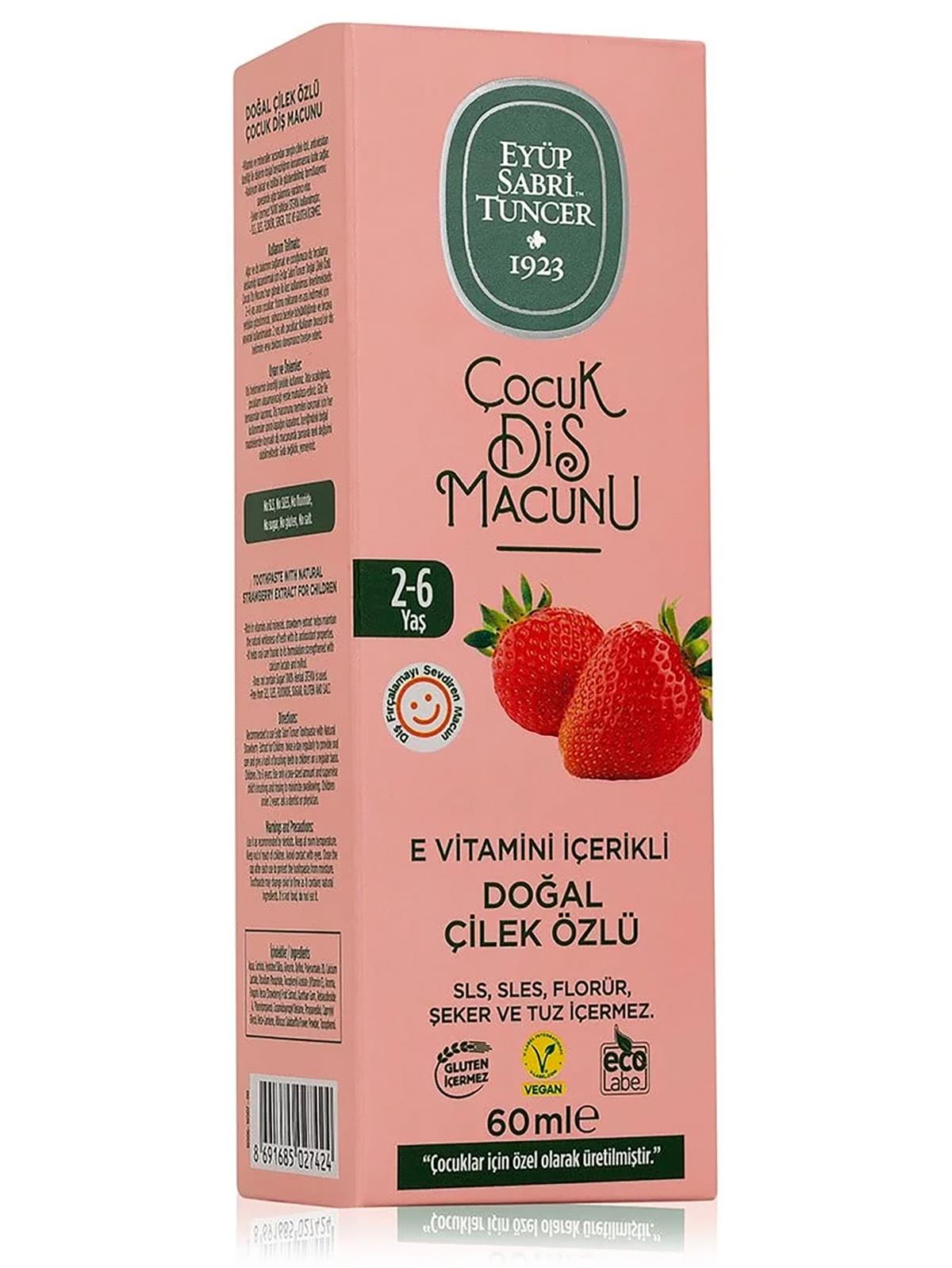 Eyüp Sabri Tuncer Çilek Özlü Diş Macunu 60 Ml  2-6 Yaş