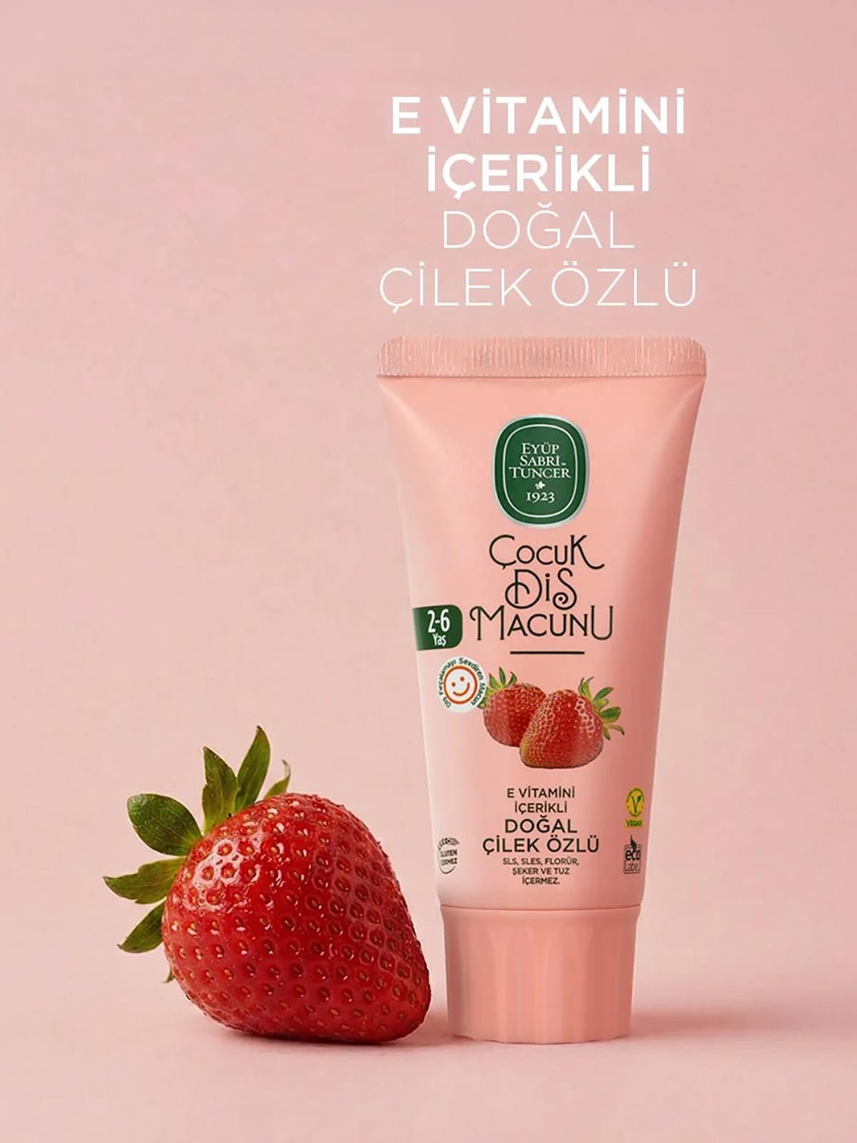 Eyüp Sabri Tuncer Çilek Özlü Diş Macunu 60 Ml  2-6 Yaş