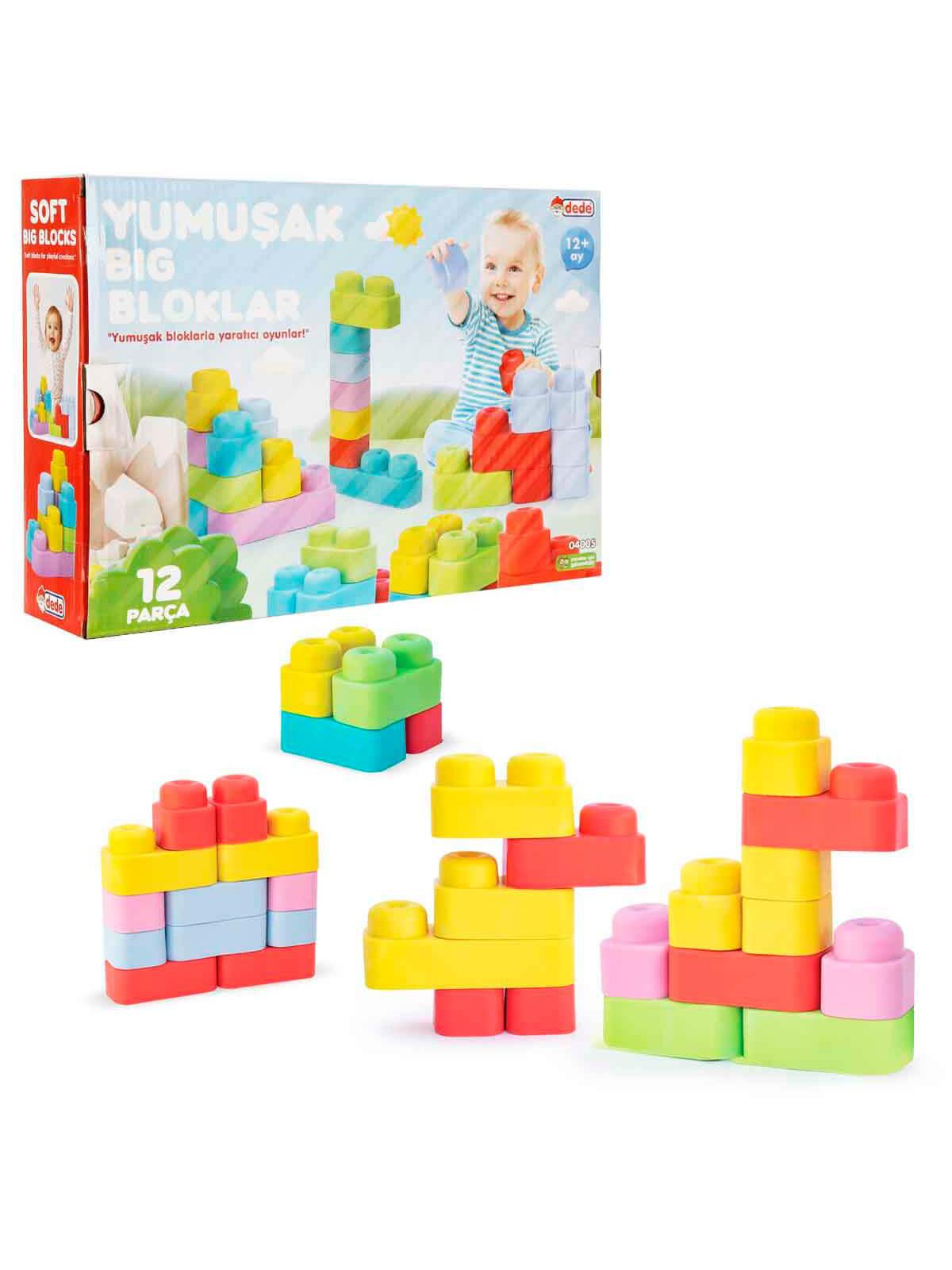 Dede Oyuncak Yumuşak Bıg Bloklar 12 Parça