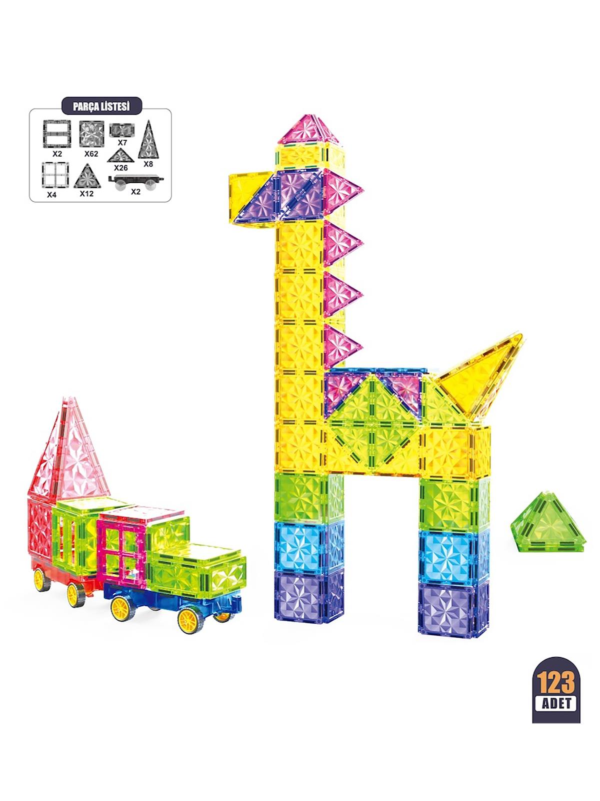 Vardem 123 Parça 7,5 Cm Manyetik Yapı Blokları