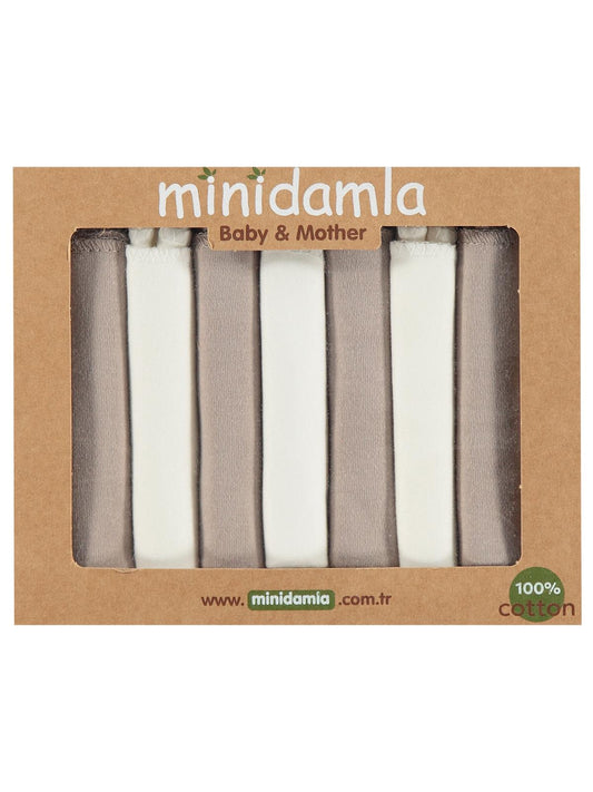 Minidamla 7li Ağız Mendili - Bej