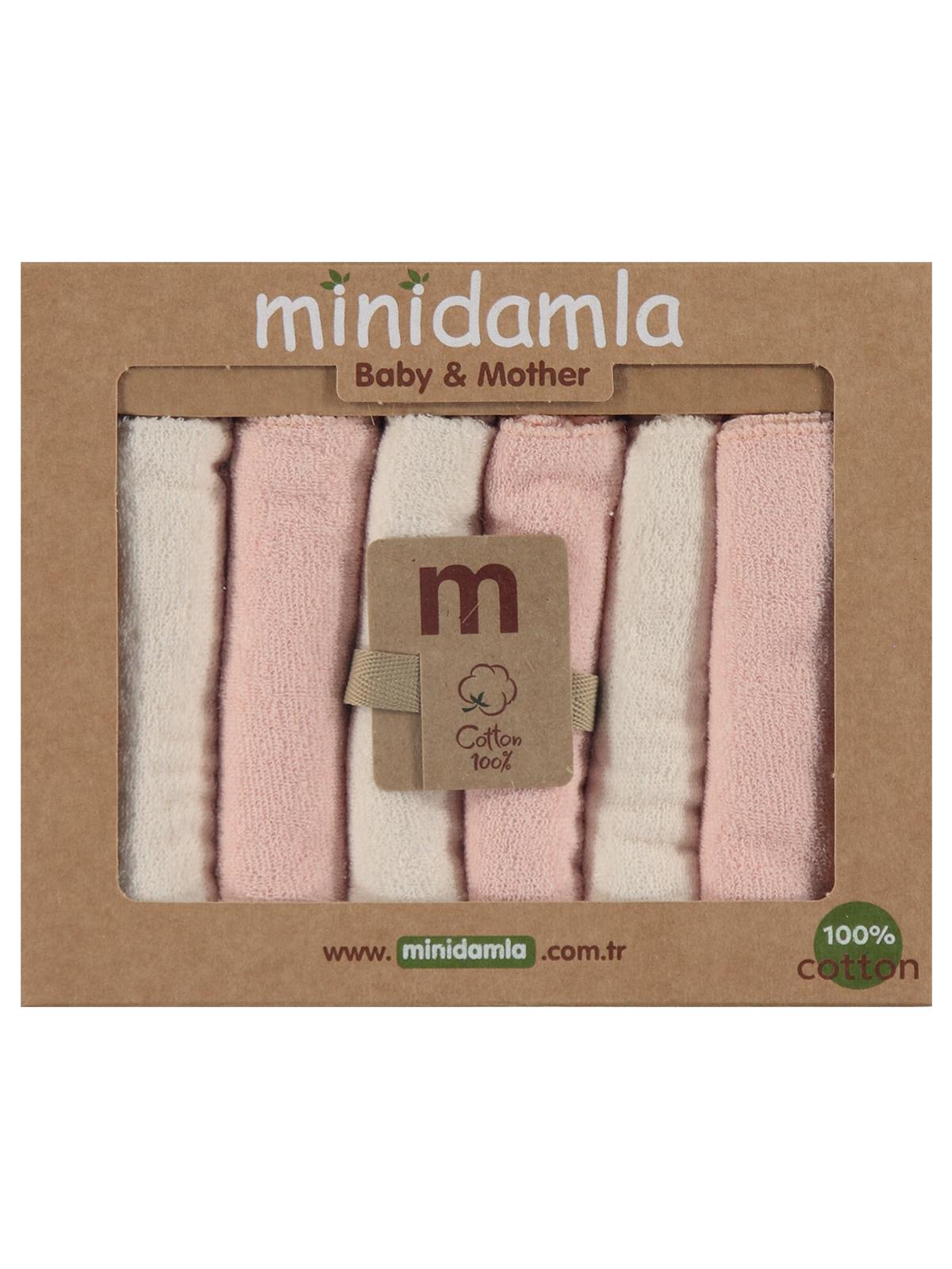 Minidamla 6lı Ağız Mendili - Pudra
