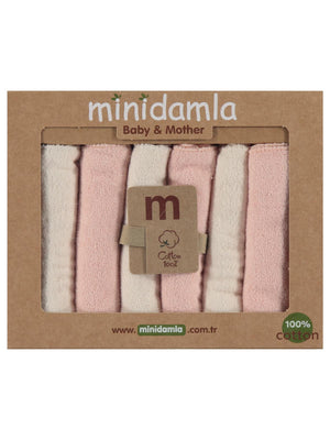 Minidamla 6lı Ağız Mendili - Pudra