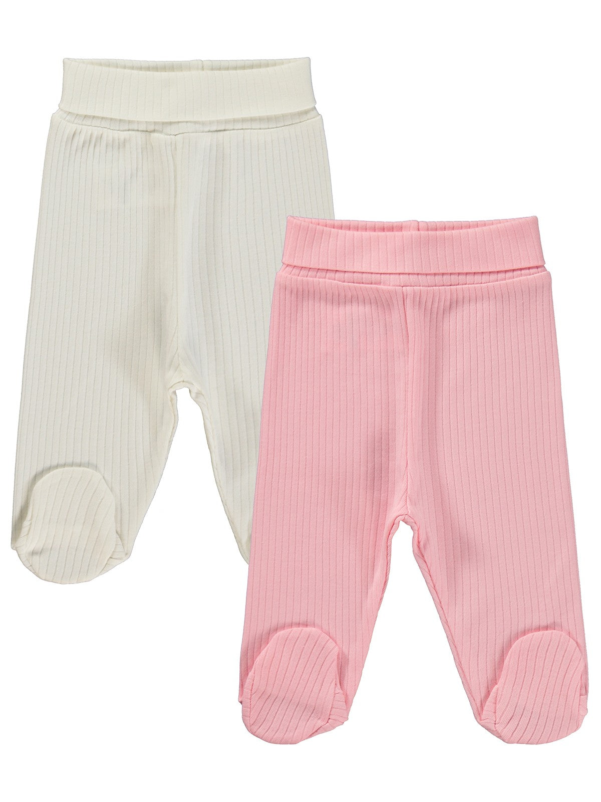 Minidamla Patikli Basic 2'li set 3-9 Ay Tek Alt Bebe - Pembe