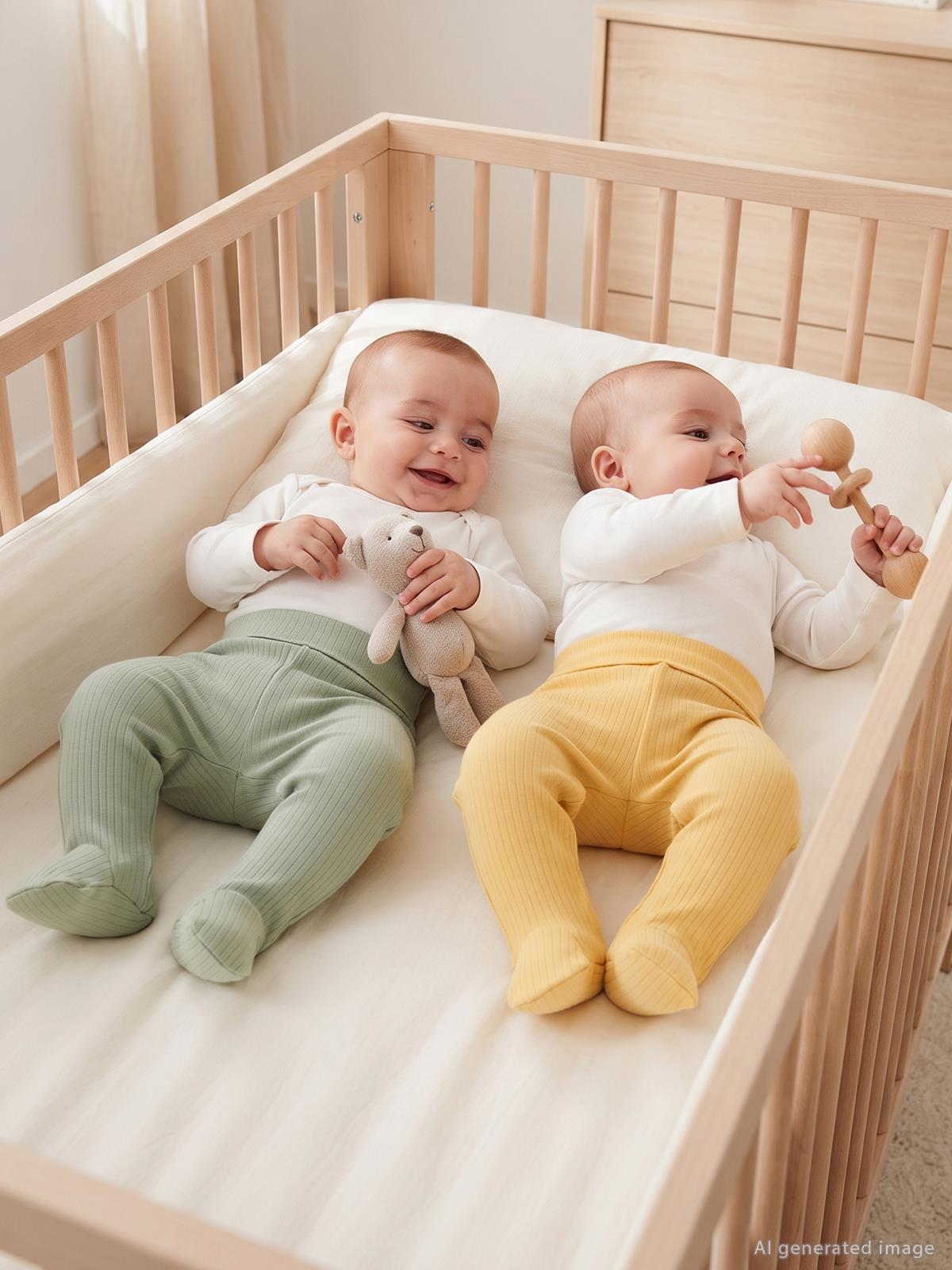 Minidamla Patikli Basic 2'li set 3-9 Ay Tek Alt Bebe - Yeşil