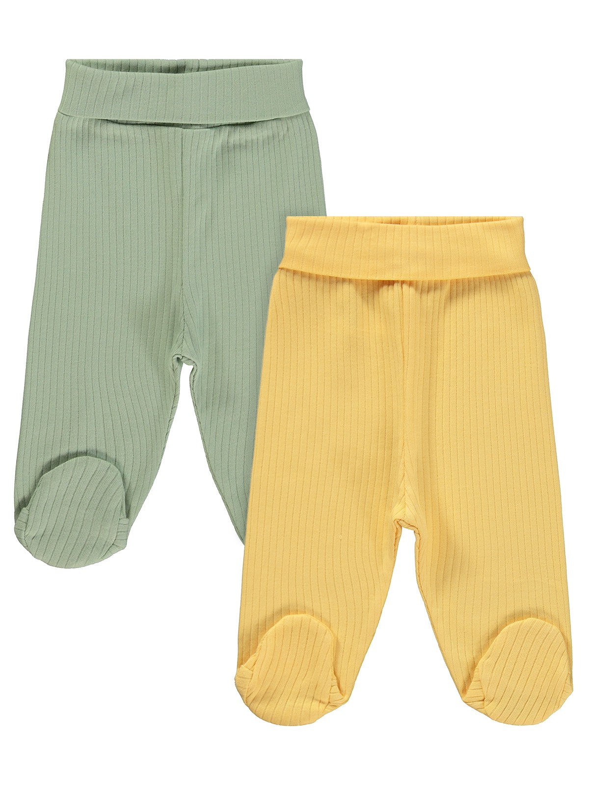 Minidamla Patikli Basic 2'li set 3-9 Ay Tek Alt Bebe - Yeşil