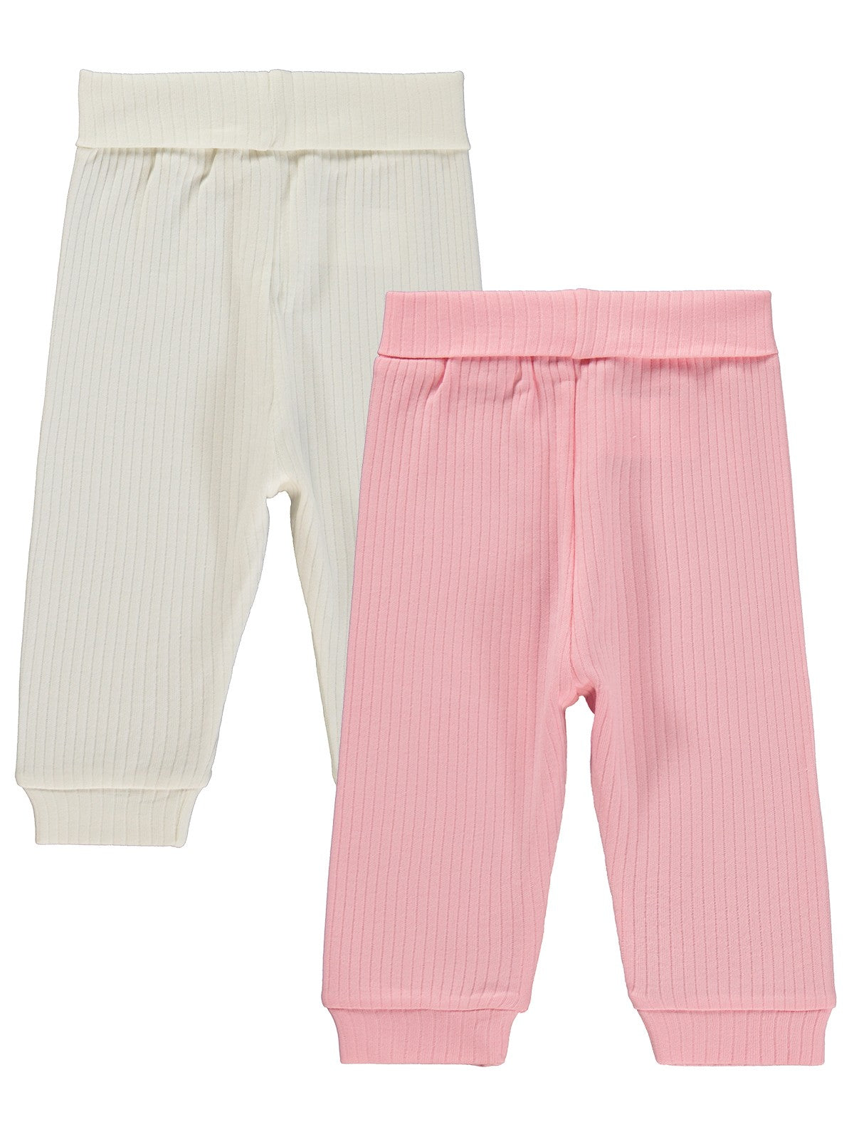 Minidamla Patiksiz Basic 2'li set 3-12 Ay Tek Alt Bebe - Pembe