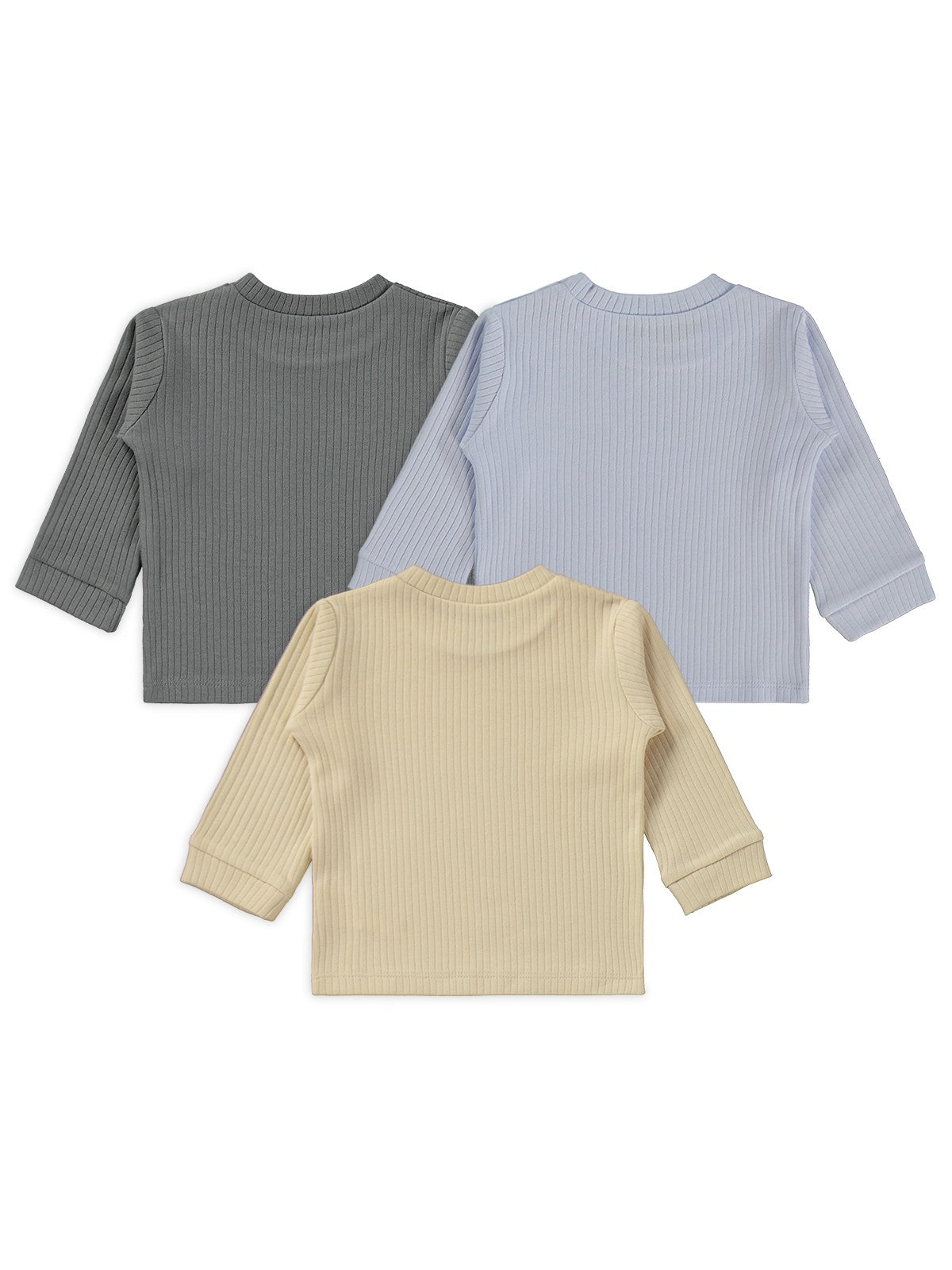 Minidamla Basic 3'lü set 6-18 Ay Sweatshirt - Mavi