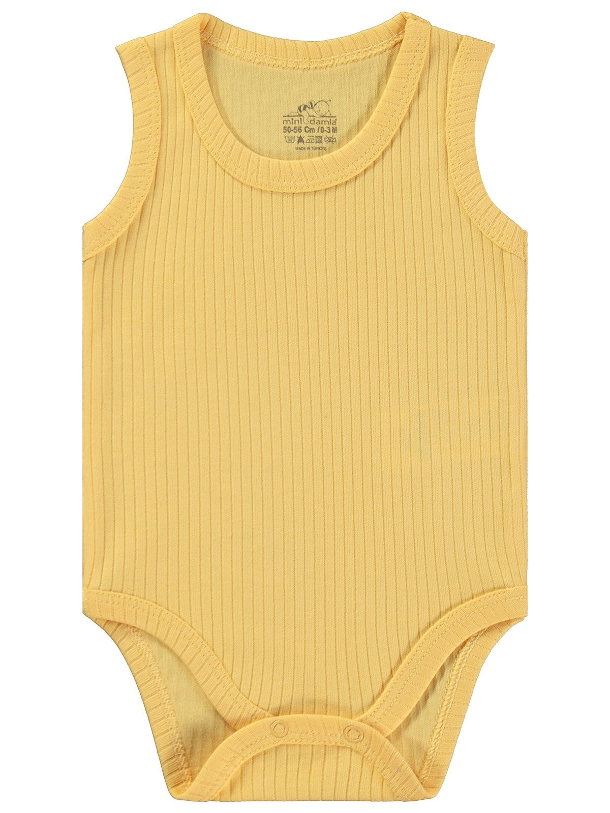 Minidamla Askılı Basic 3'lü set 1-18 Ay Çıtçıtlı Badi - Mavi