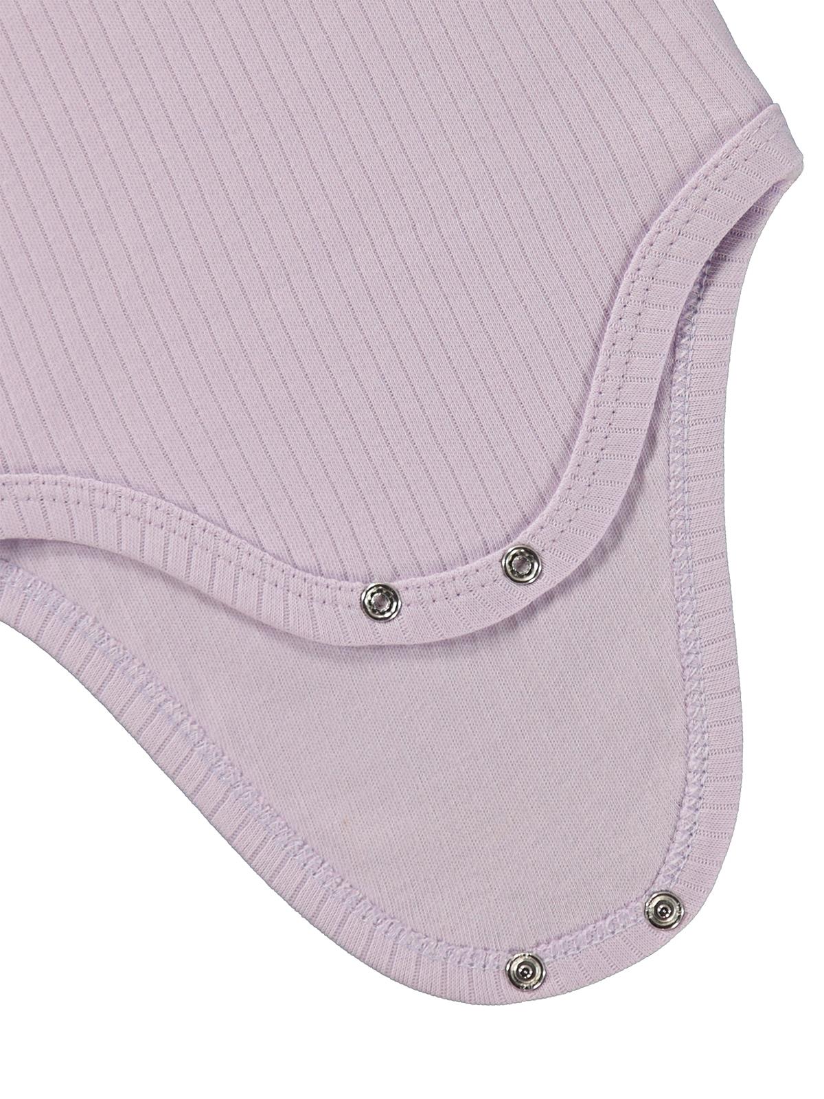 Minidamla Uzun Kol Basic 3'lü set 1-18 Ay Çıtçıtlı Badi - Pembe