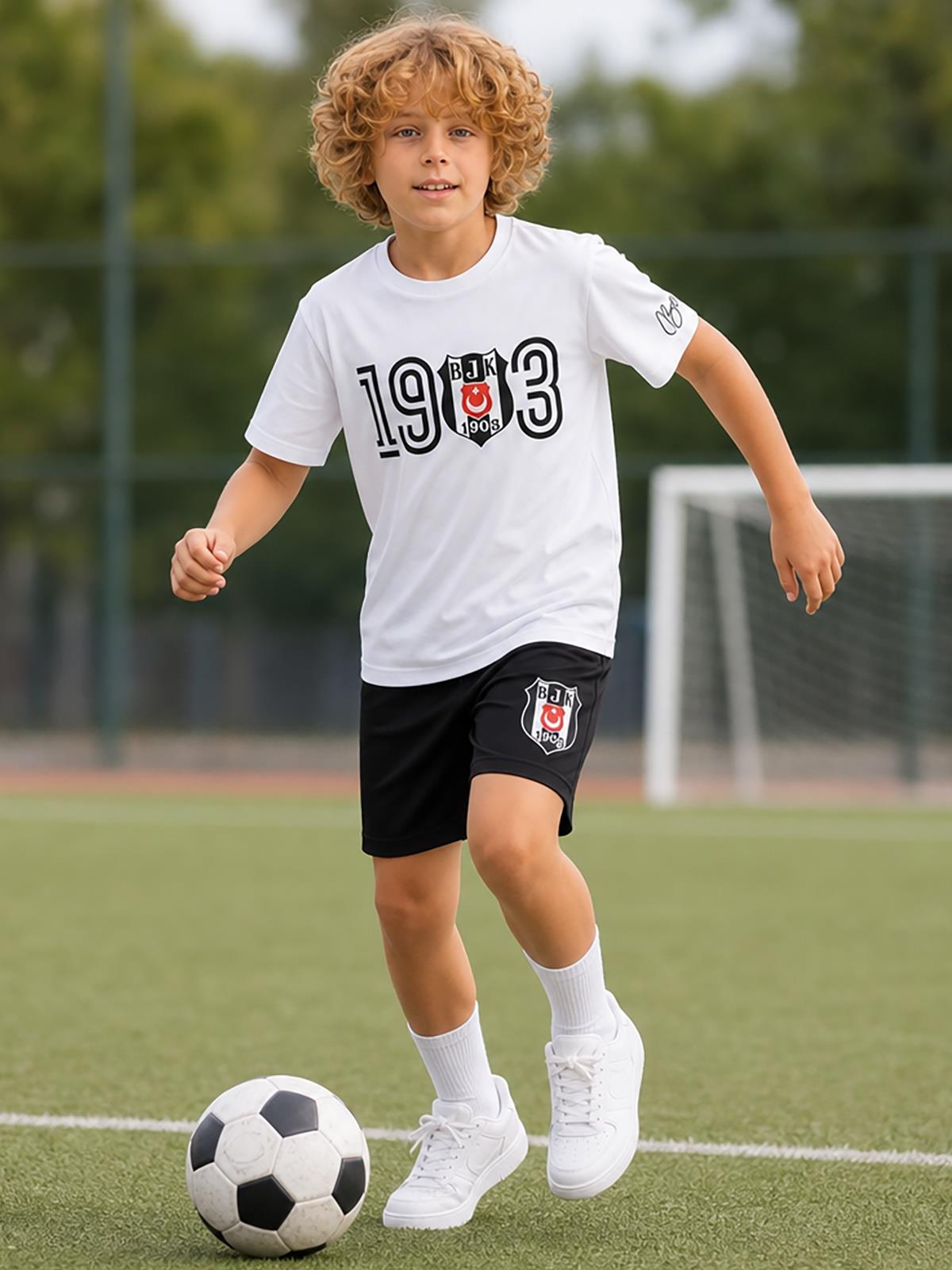 Beşiktaş 1903 Klasik Çocuk 3-9 Yaş Takım - Beyaz