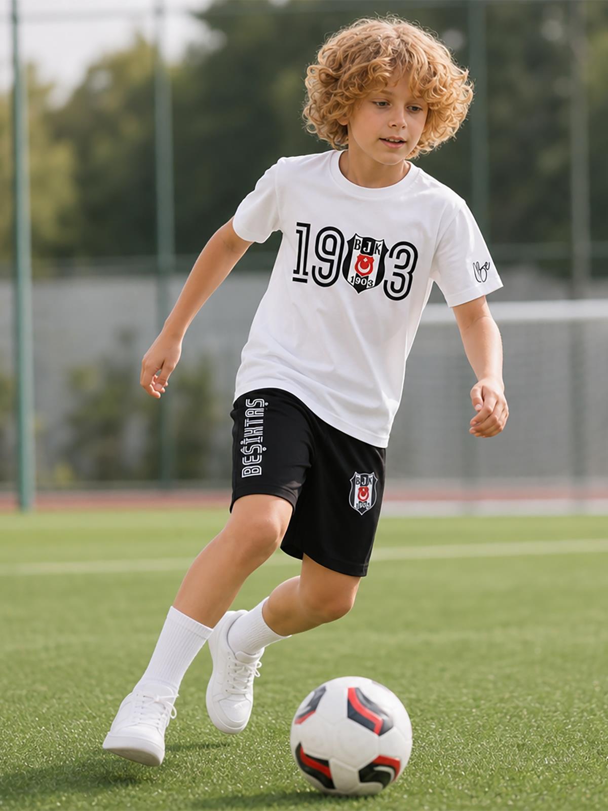 Beşiktaş 1903 Klasik Çocuk 3-9 Yaş Takım - Beyaz