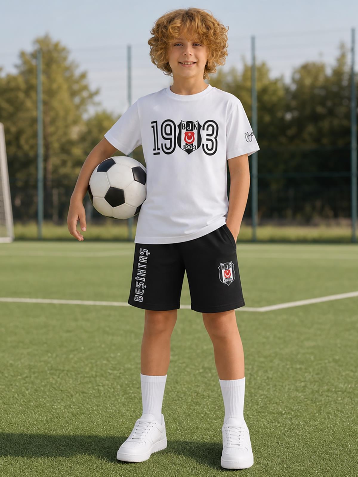 Beşiktaş 1903 Klasik Çocuk 3-9 Yaş Takım - Beyaz
