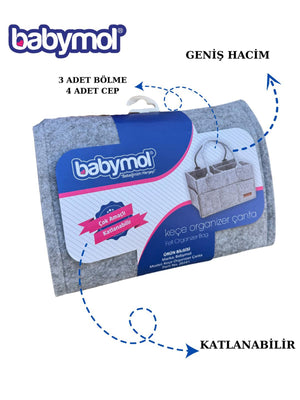 Babymol Çok Amaçlı Keçe Organizer