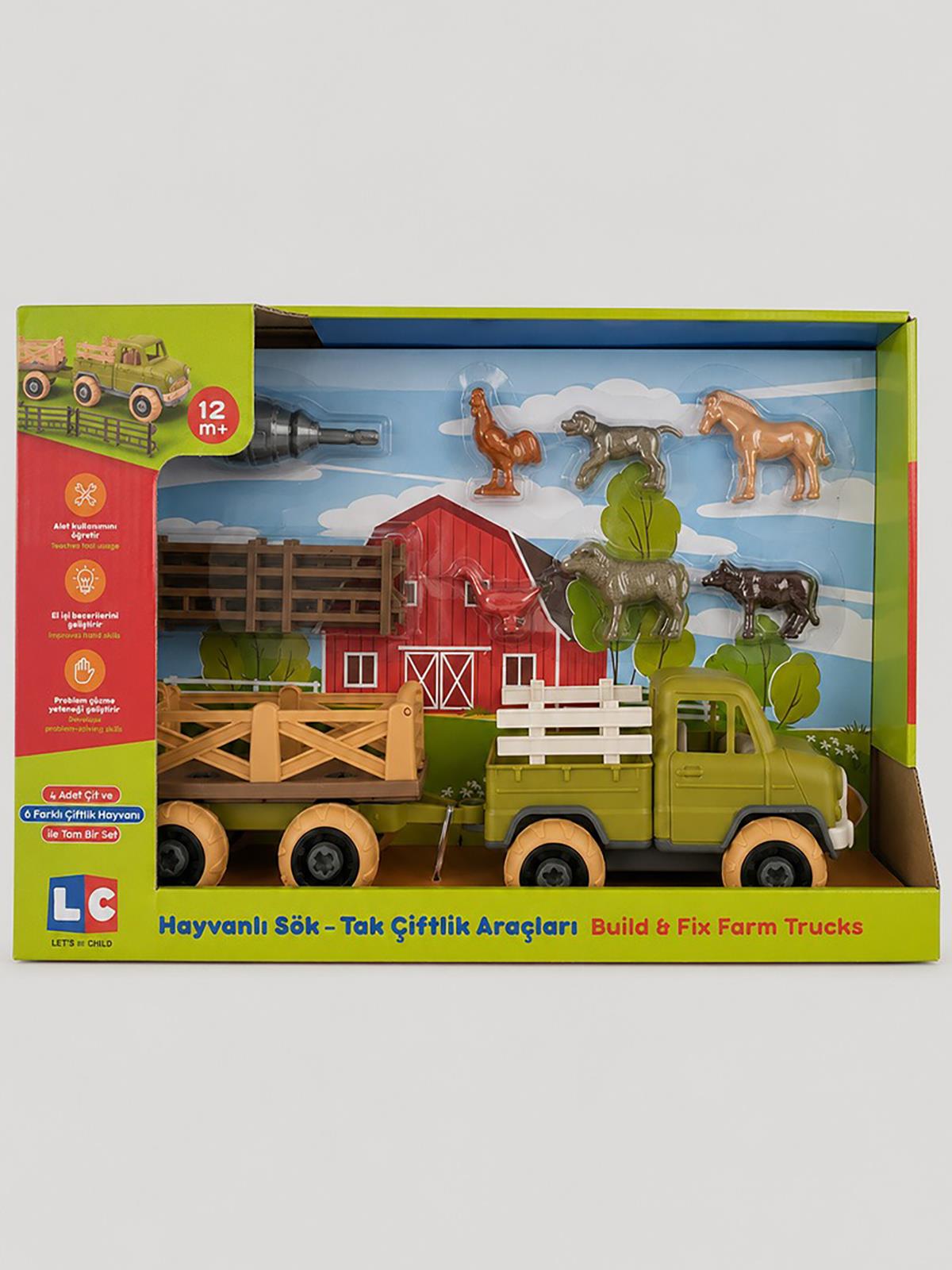 Let's Be Child Hayvanlı Sök-Tak Çiftlik Araçları Kamyon
