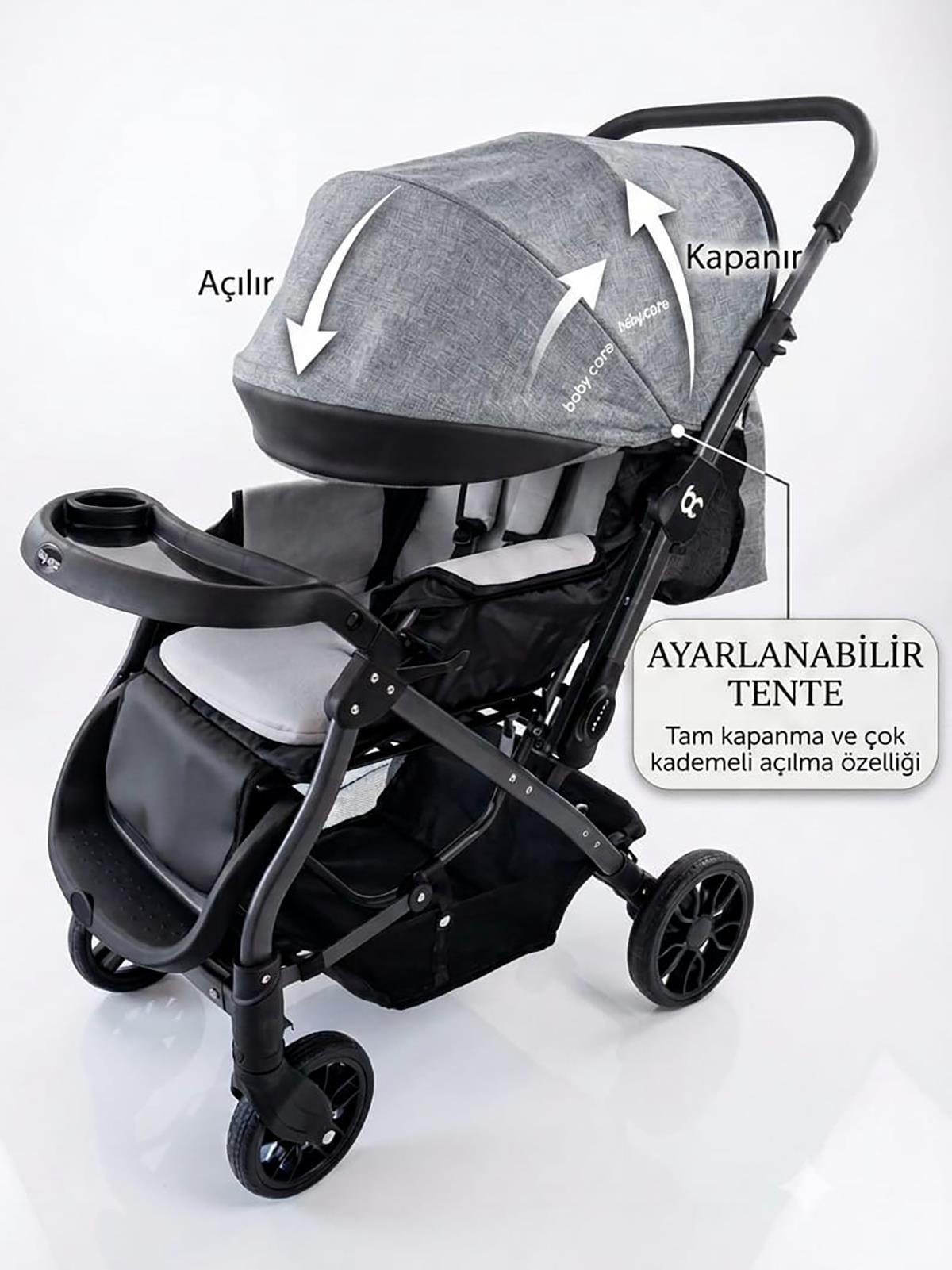 Babycare Capron Çift Yönlü Bebek Arabası - Bej