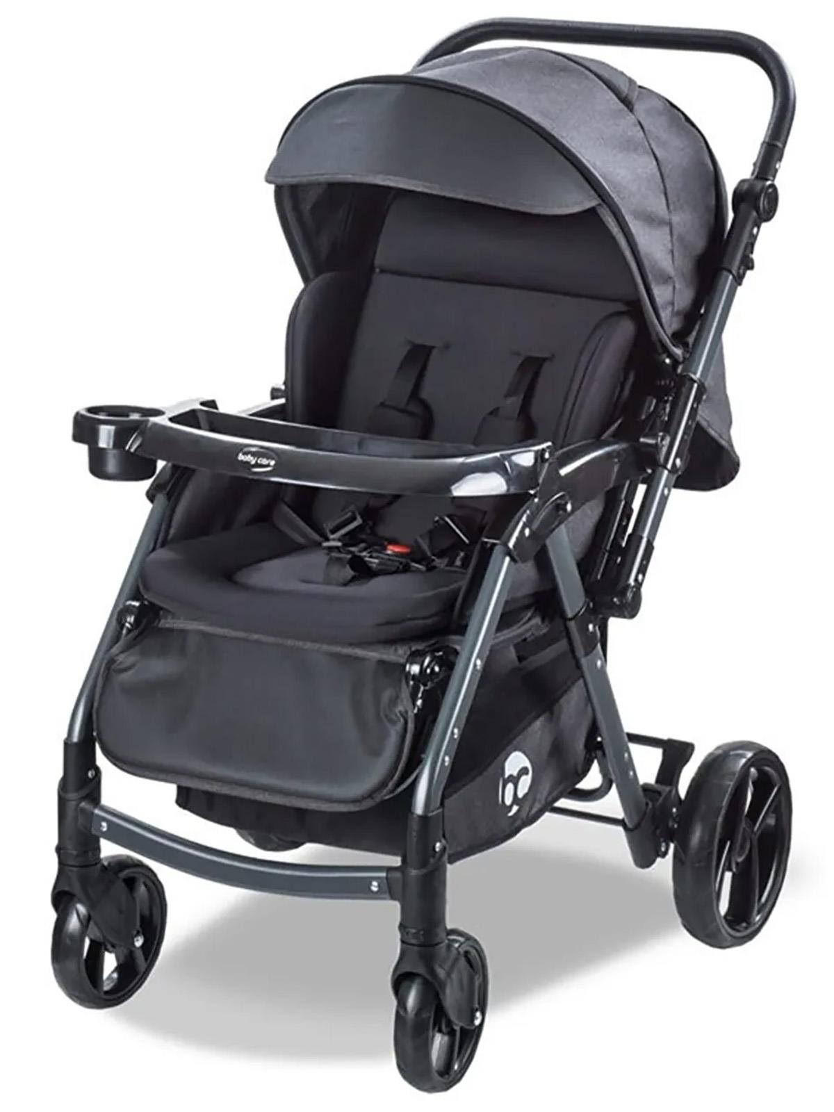 Babycare Combo Maxi Pro Çift Yönlü Bebek Arabası - Siyah