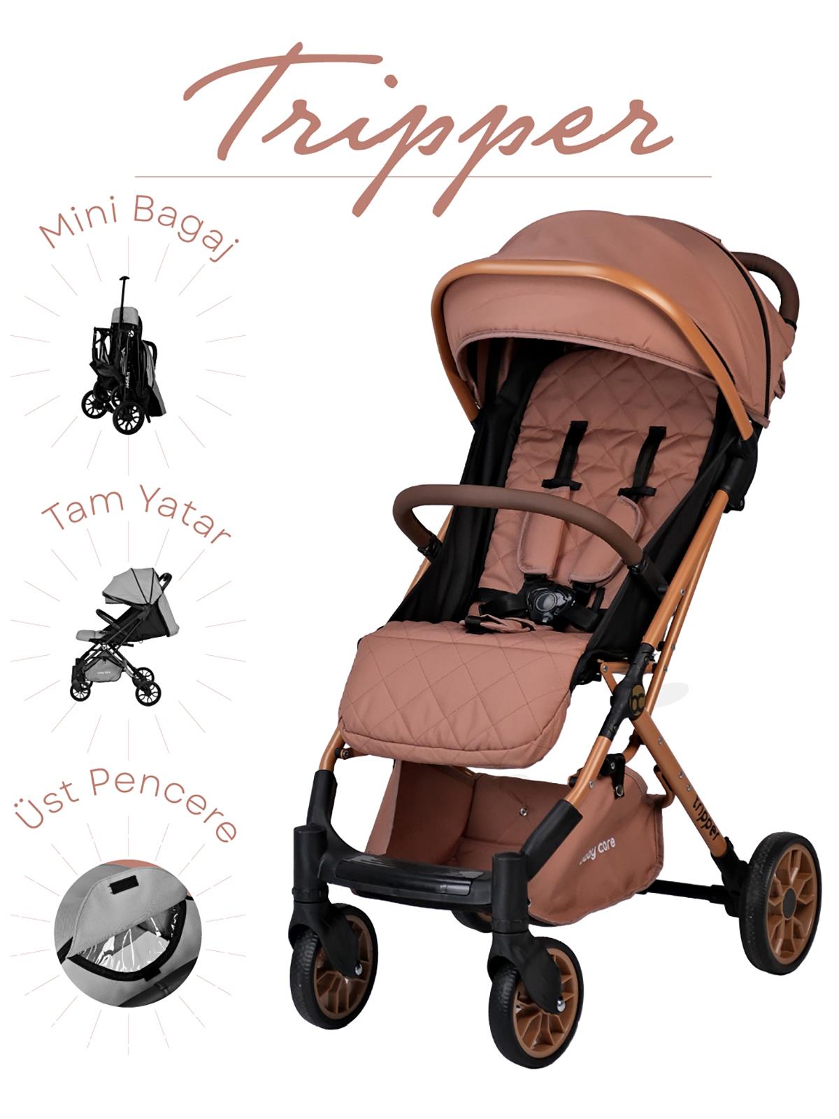 BabyCare Tripper Kabin Boy Bebek Arabası - Gri