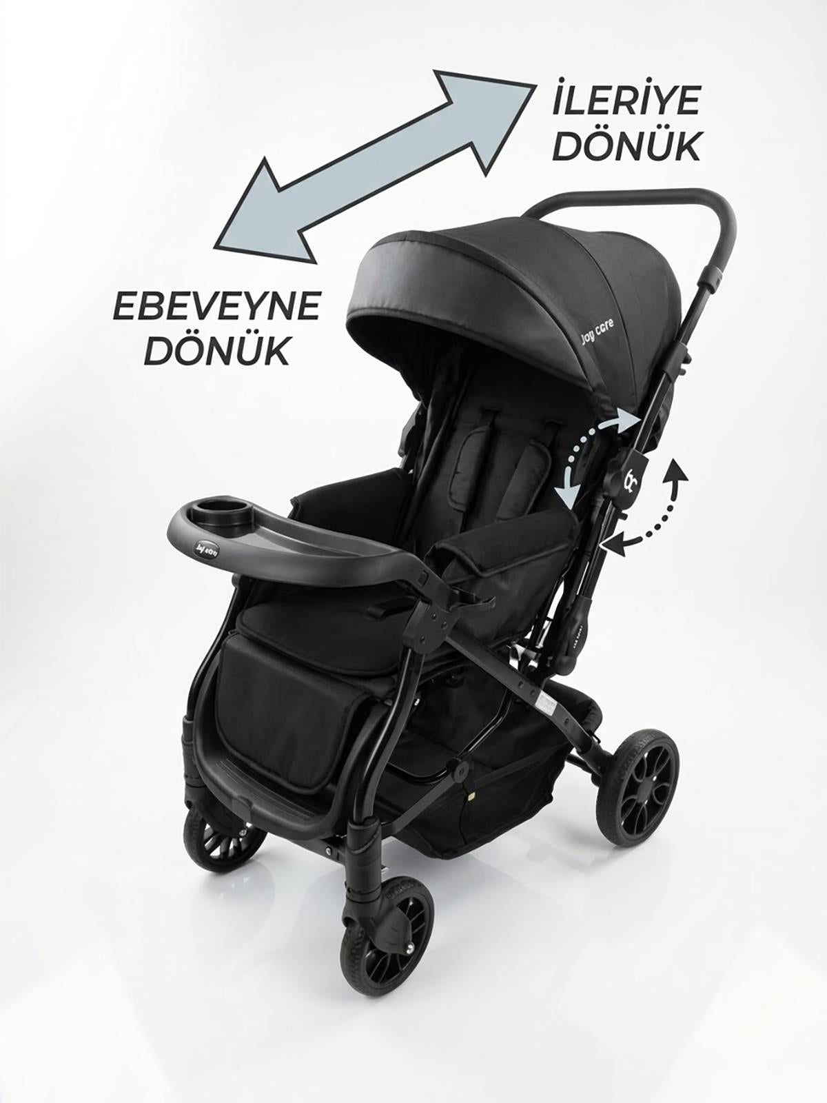 Babycare Capron Çift Yönlü Bebek Arabası - Siyah