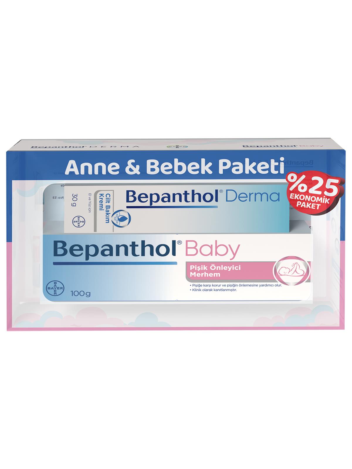 Bepanthol Baby Pişik Kremi 100 gr+Cilt Bakım Kremi 30gr