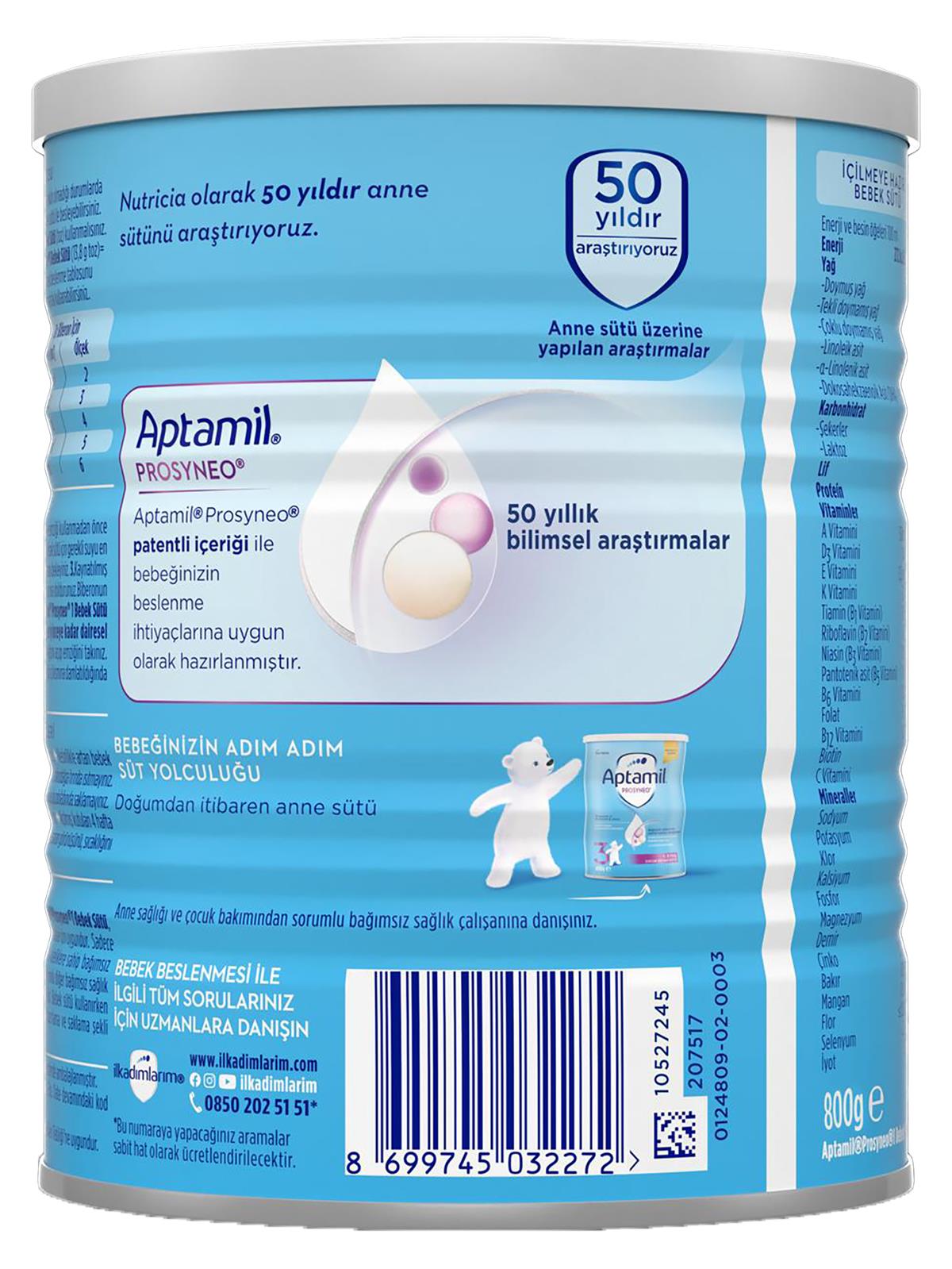 Aptamil Prosyneo 2  800 G Devam Sütü