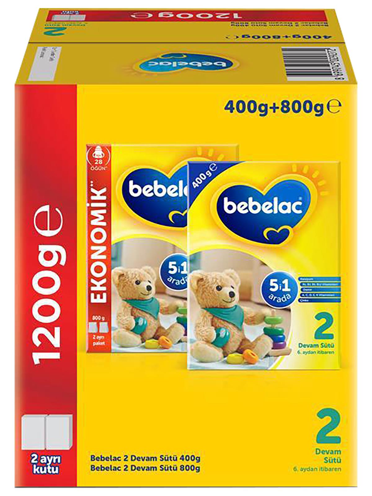 Bebelac 2 Çocuk Devam Sütü 800+400 Gr - Standart