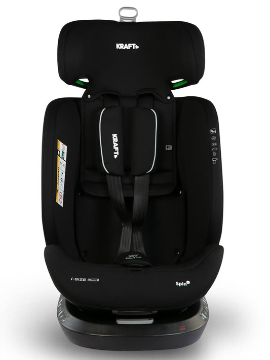 Kraft Spin I-Size Oto Koltuğu 0-36 Kg - Siyah
