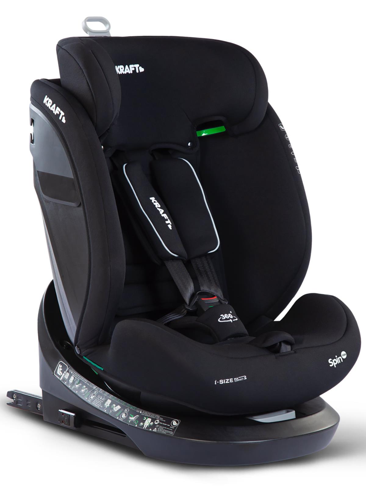 Kraft Spin I-Size Oto Koltuğu 0-36 Kg - Gri