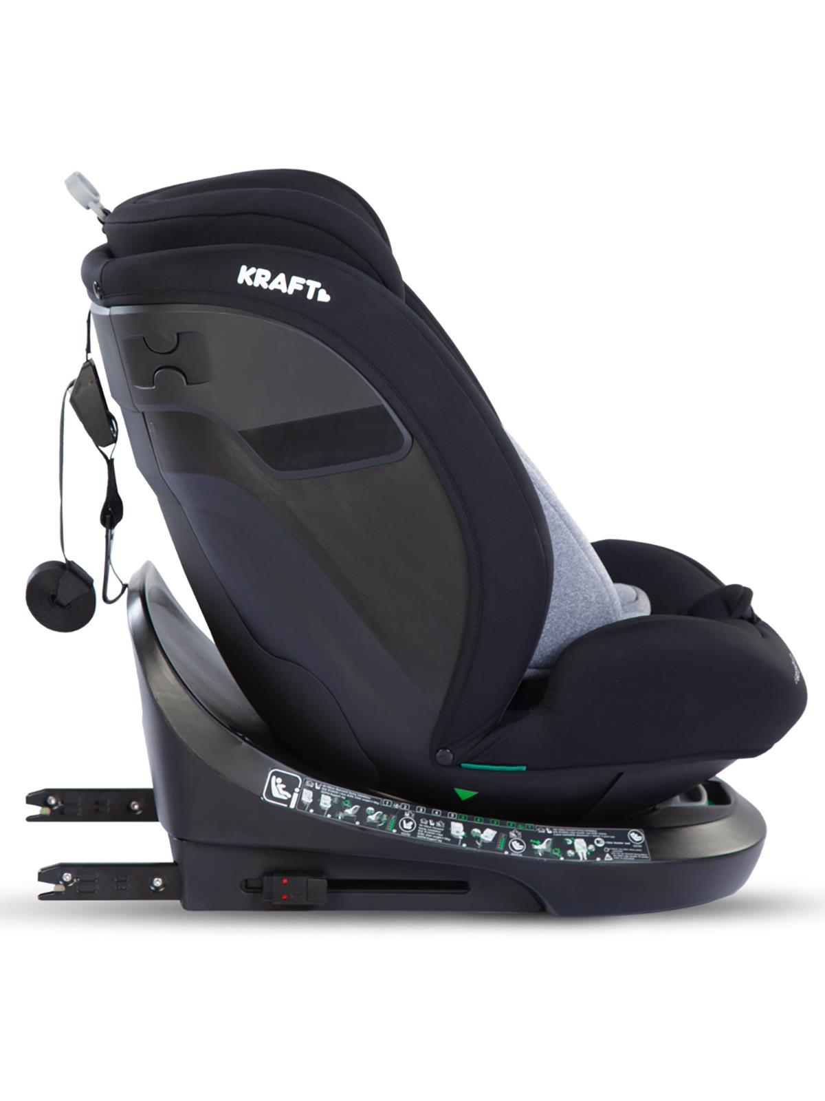 Kraft Spin I-Size Oto Koltuğu 0-36 Kg - Gri