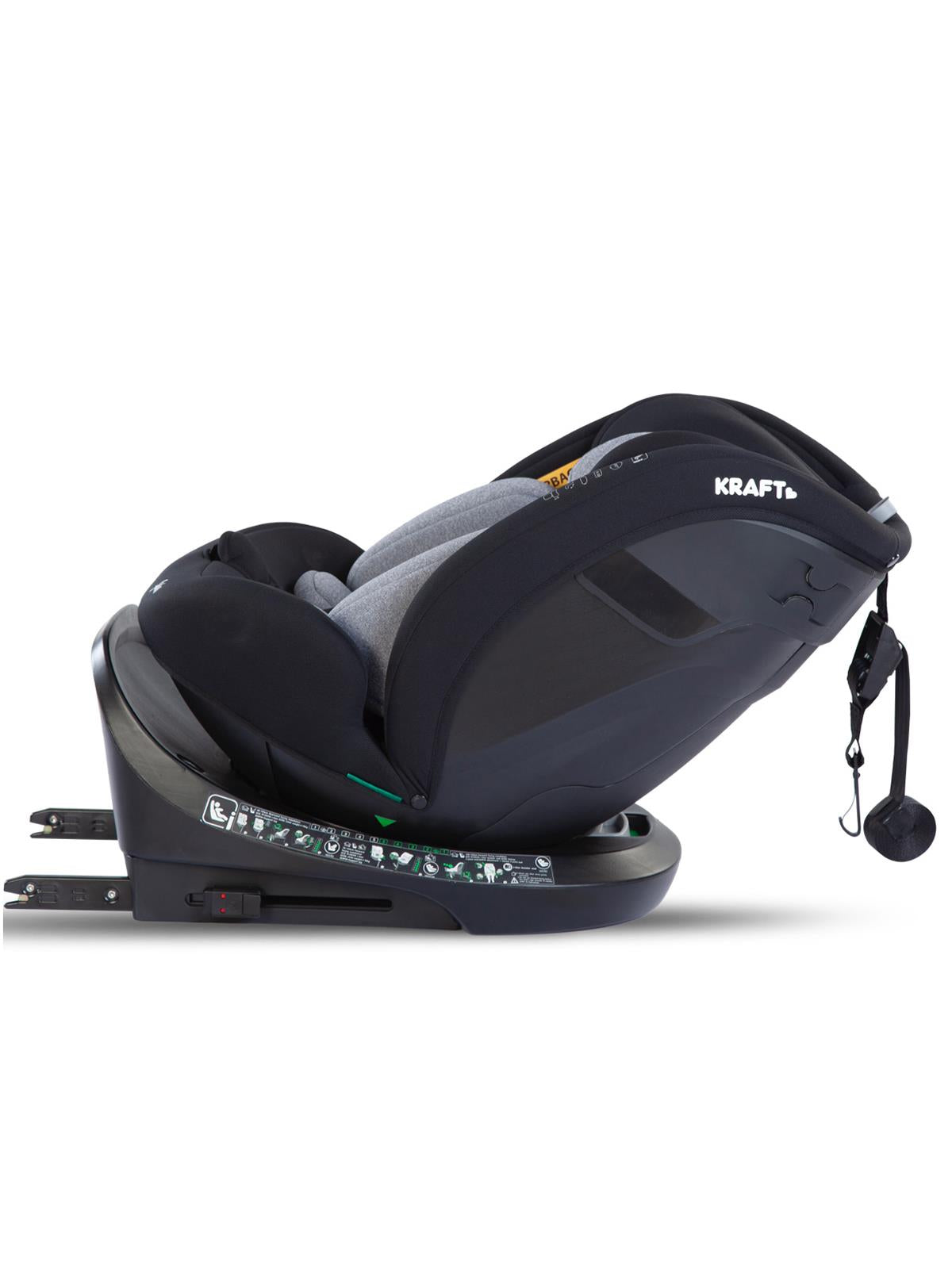 Kraft Spin I-Size Oto Koltuğu 0-36 Kg - Gri