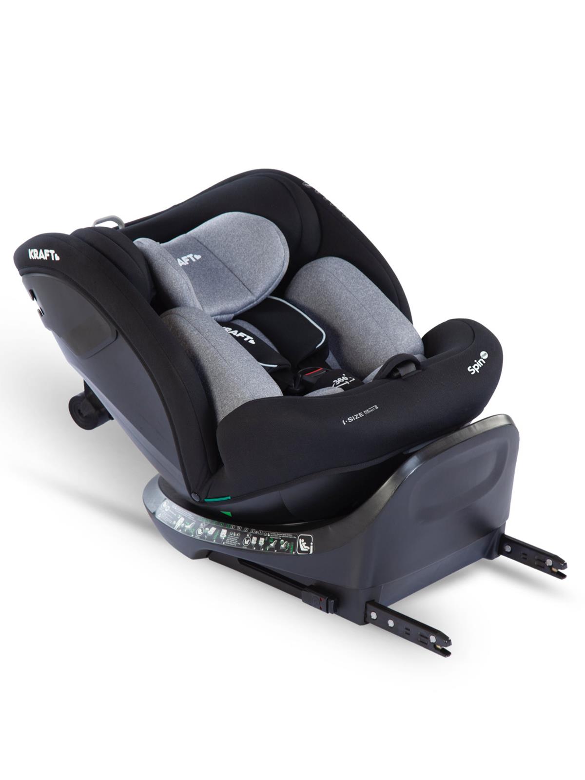 Kraft Spin I-Size Oto Koltuğu 0-36 Kg - Gri