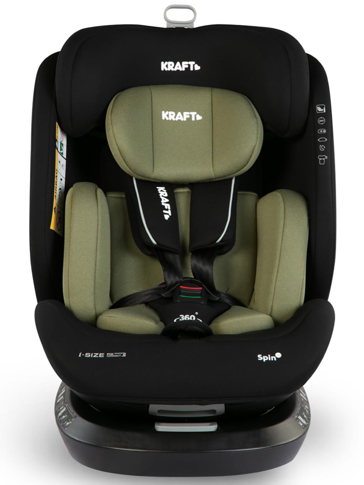 Kraft Spin I-Size Oto Koltuğu 0-36 Kg - Yeşil