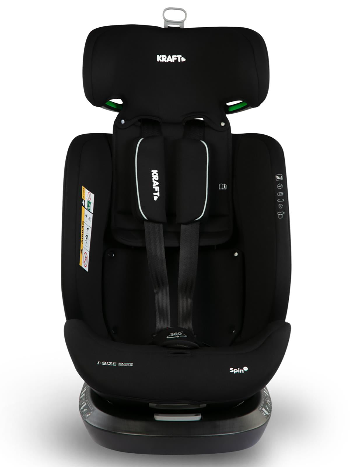 Kraft Spin I-Size Oto Koltuğu 0-36 Kg - Yeşil