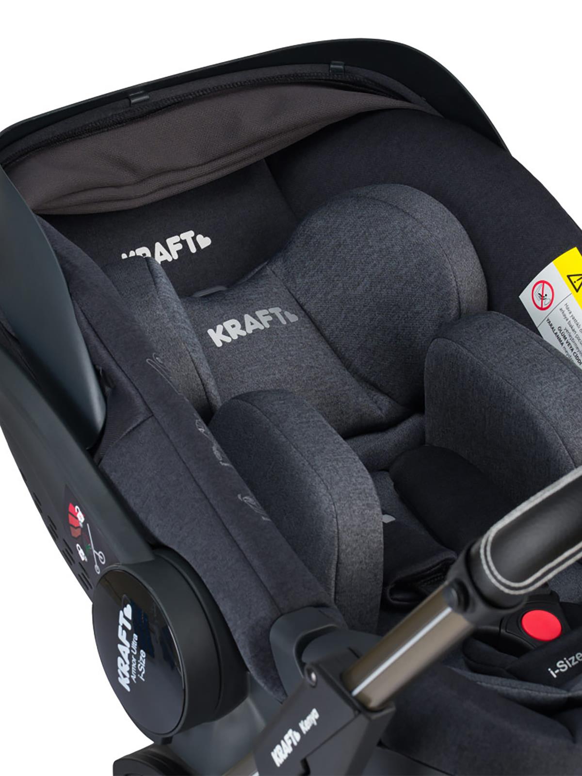 Kraft Kenya I-Size Travel Sistem Bebek Arabası - Gri
