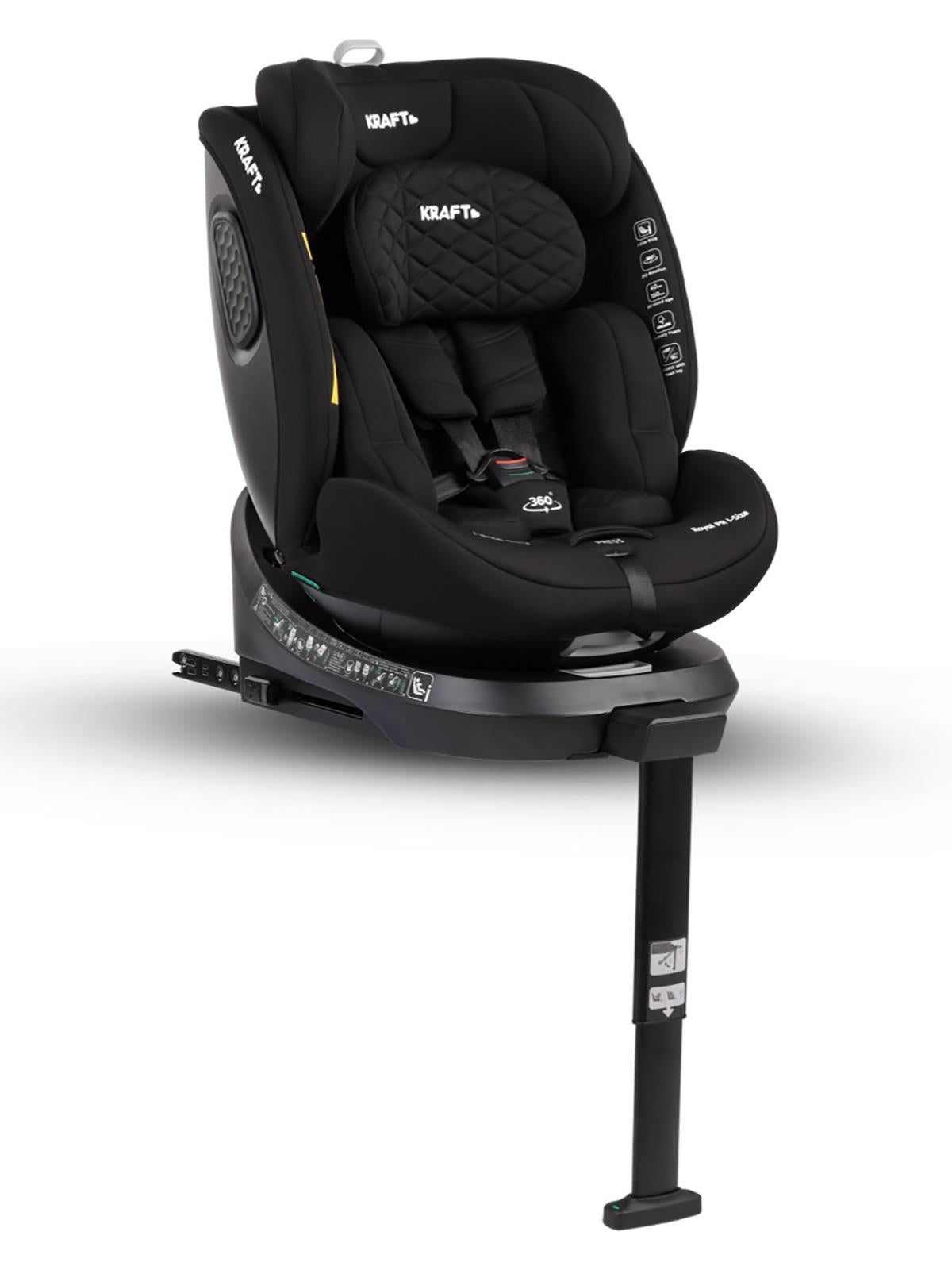 Kraft Royal Pr I-Size Oto Koltuğu 0-36 Kg (40-150 Cm) - Siyah