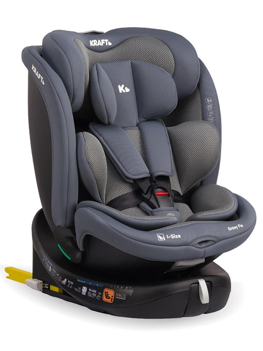 Kraft Grovy I-Size Oto Koltuğu 0-36 Kg (40-150 Cm) - Gri