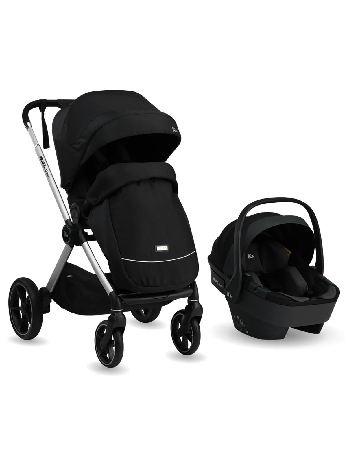 Kraft Crown Travel Sistem Bebek Arabası - Siyah
