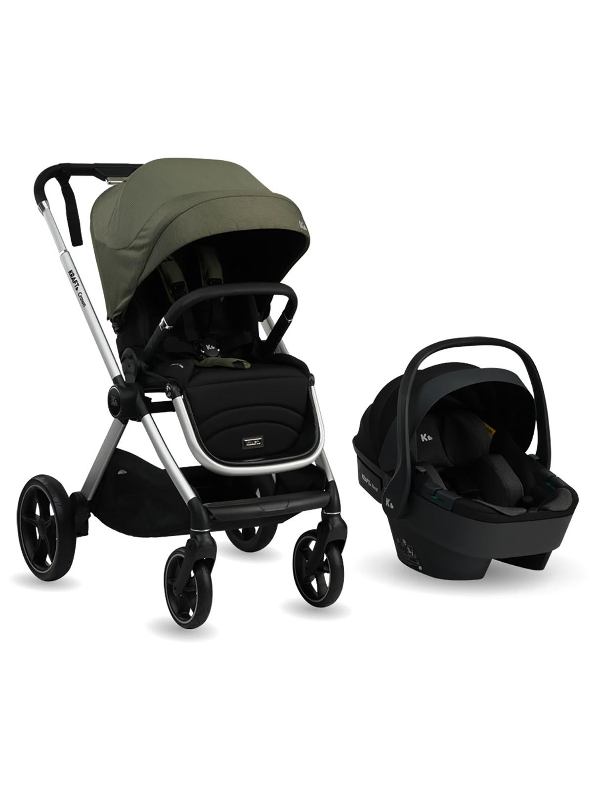 Kraft Crown Travel Sistem Bebek Arabası - Gri